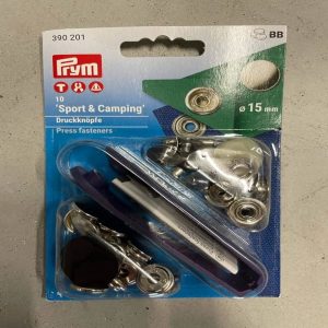 Drukknopen zilverkleurig 15mm