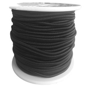 Trapezekoord 6mm Zwart per meter