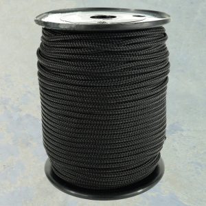 Nylonkoord 6 mm. Zwart per meter